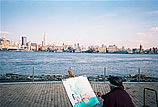 Laszlo Tar painting in Hoboken - 2008